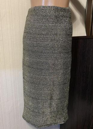 Золота міді спідниця люрекс в'язка кольчуга