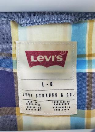 Чоловіча сорочка в клітку levis4 фото