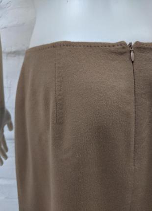 Max mara italy элегантная оригинальная юбка миди цвета camel4 фото