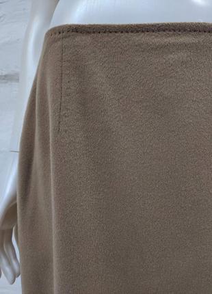 Max mara italy элегантная оригинальная юбка миди цвета camel2 фото