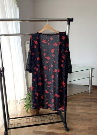 Кардиган кимоно халат накидка вискоза1 фото
