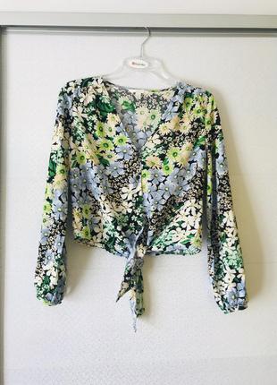 Блуза квітковий принт3 фото