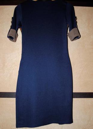 Нарядное повседневное коктейльное осенние платье футляр в обтяжку под трикотаж весенние4 фото