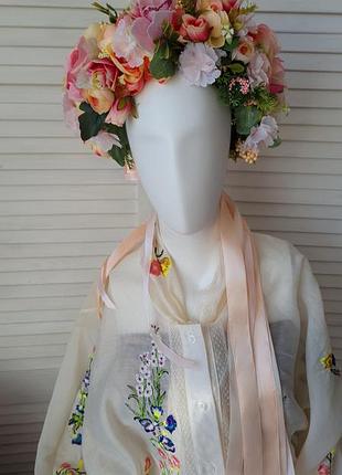 Великий український віночок з штучних квітів /венок на голову с искусственных цветов