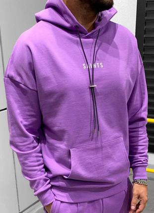 Худи мужская с принтом фиолетовая турция / худі кофта чоловіча с надписью фіолетова турречина4 фото