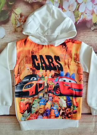 Батник на флисе тачки на рост от 110 до 128