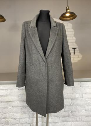 Пальто сіре пальто класичне пальто сіре класичне пальто zara зара1 фото