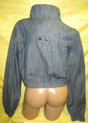 Denim*джинсовая ветровка-пиджак-курточка на высокую девушку,l-40р4 фото