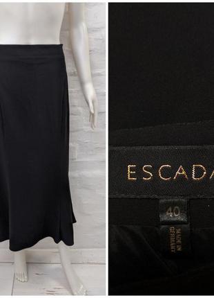 Escada оригинальная длинная юбка из гладкой шерсти