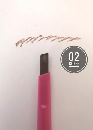 №02 coffee олівець для брів fairy girl probeauty2 фото