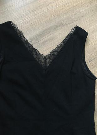 Черное классическое платье