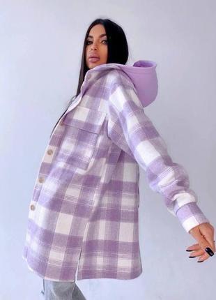 Кашемировая рубашка с капюшоном