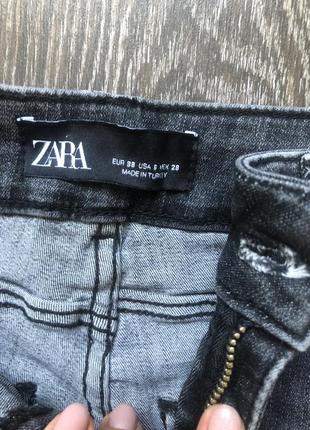 Базовые качественные графитовые джинсы скини zara2 фото