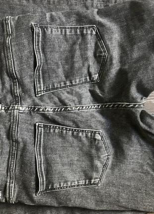Базовые качественные графитовые джинсы скини zara3 фото
