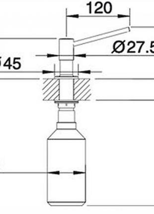 Дозатор миючих засобів blanco torre 5125934 фото