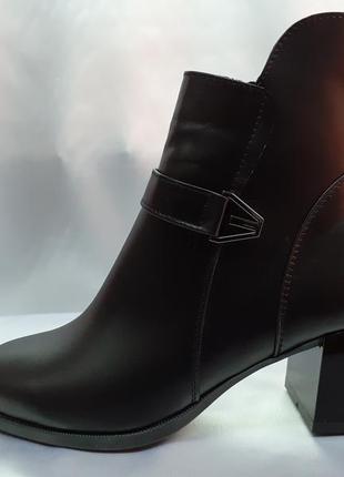 Скидка!демисезонные классические кожаные ботинки на молнии romax 36-41р5 фото