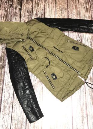 Демисезонная фирменная куртка для девушки, размер 46