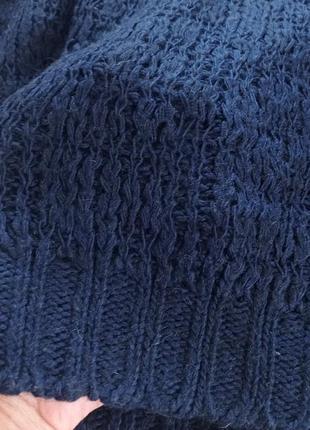 Удлиненный теплый свитер с горлом3 фото