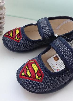 Детские тапки тапочки для сада супермен2 фото