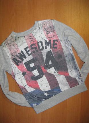 Реглан "rebel" размер 7-8 лет. рост 128 см.