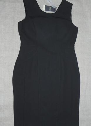Коллекционное черненькое маленькое платье с подрезом по талии . papaya 12р.