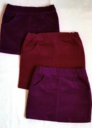 Вельветовая юбка карандаш yigga германия на 9,10 и 14 лет1 фото