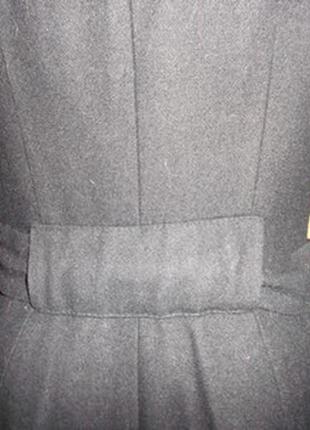 Пальто миди классика ворот шалька осень весна черное р. xs - h&m5 фото