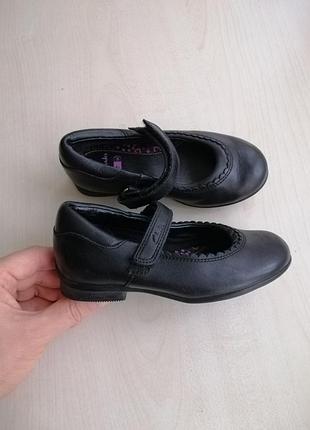 Кожаные туфли clarks р.7, 24.