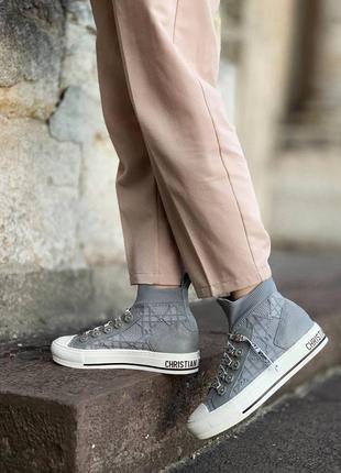 Женские кеды   gray cannage technical mesh