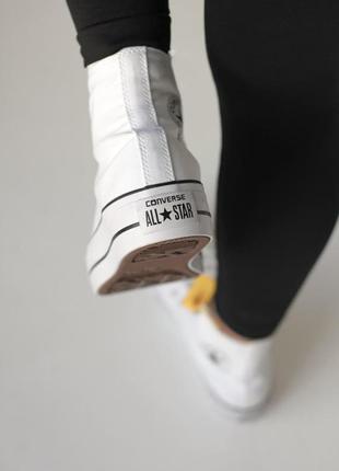 Converse високі жіночі кеди конверс білі4 фото