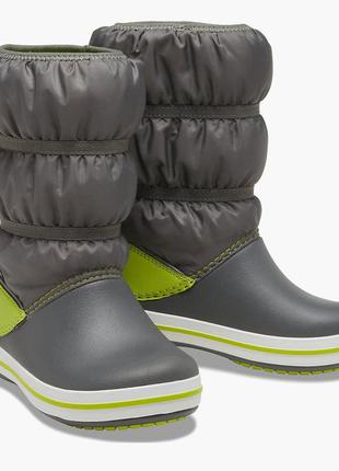 Чоботи дутики crocs kids' crocband winter boot