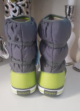 Сапоги дутики crocs kids' crocband winter boot6 фото