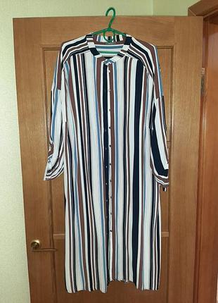 Платье рубашка оверсайс.