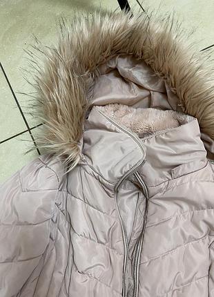 Пудровая куртка батал marks & spenser