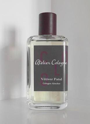 Atelier cologne vetiver fatal💥оригинал распив аромата затест10 фото
