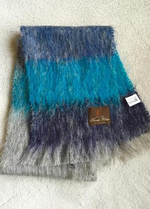 Новий теплий шарф з натурального мохеру.англія.