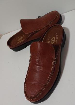 Кожаные сабо туфли с открытой пяткой dexter usa .1 фото
