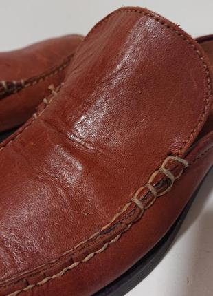 Кожаные сабо туфли с открытой пяткой dexter usa .5 фото