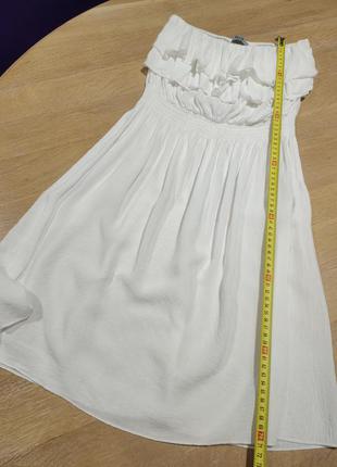 Белое тонкое летнее платье сарафан из батиста8 фото