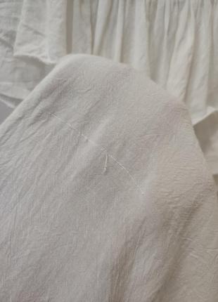 Белое тонкое летнее платье сарафан из батиста7 фото