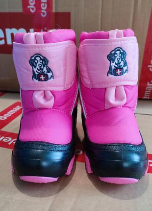Зимові чоботи demar doggy. демар догі рожеві3 фото