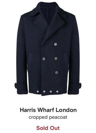 Вовняне пальто harris wharf london cropped peacoat