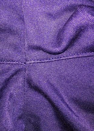 Шелковая трикотажная блуза слим синяя васильковая шелк к телу пог 46 см от patra8 фото