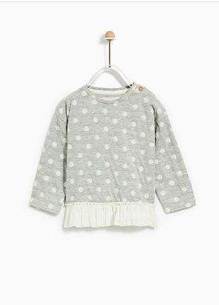Кофта, реглан zara, 9-12 мес