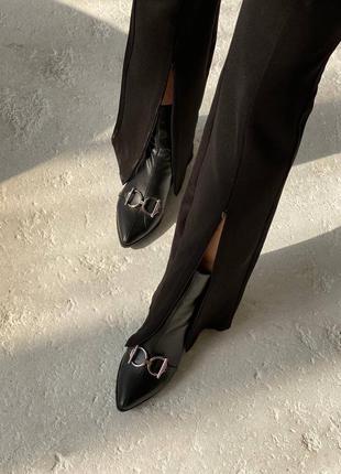Шикарные женские ботинки на каблуке натуральная кожа замша италия6 фото