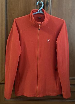 Флисовая кофта haglofs outdoor fleece на молнии  туристическая/походная флис