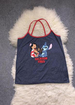 Домашняя пижамная майка рисунок дисней стич disney stitch9 фото