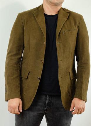 Massimo dutti коричневый блейзер, пиджак, жакет, куртка под замшу
