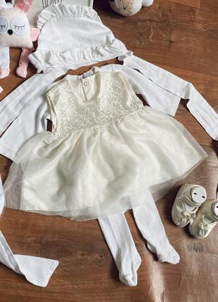 Наряд на крестины, платье на крестины, чепчик на крестины, плаття на хрестини, крестильный наряд