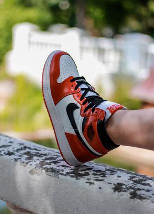 Кросівки чоловічі nike air jordan retro 1 og chicago / кросівки чоловічі найк аїр джордан кроси8 фото